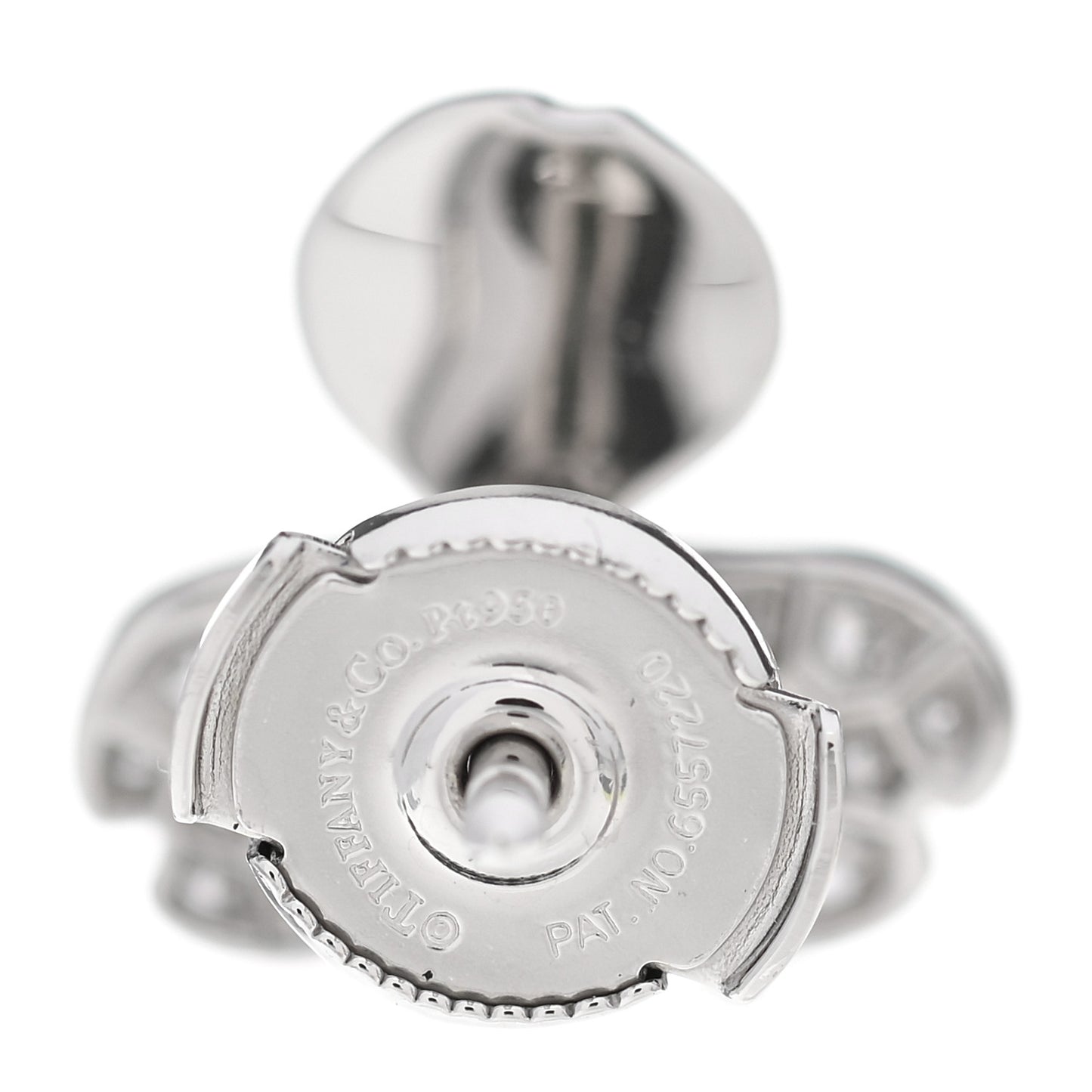 Platinum Diamond Paper Flowers Earrings