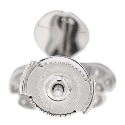 Tiffany Platinum Diamond Paper Flowers Earrings 5 of 6