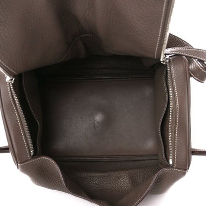 Hermes Taurillon Clemence Lindy 30 Etoupe 5 of 14