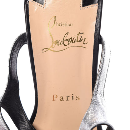 Christian Louboutin Kid Morphetina 100 T-Strap Sandals 39.5 Black 6 of 10