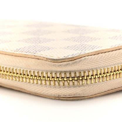 Louis Vuitton Damier Azur Clemence Wallet Rose Ballerine 8 of 9