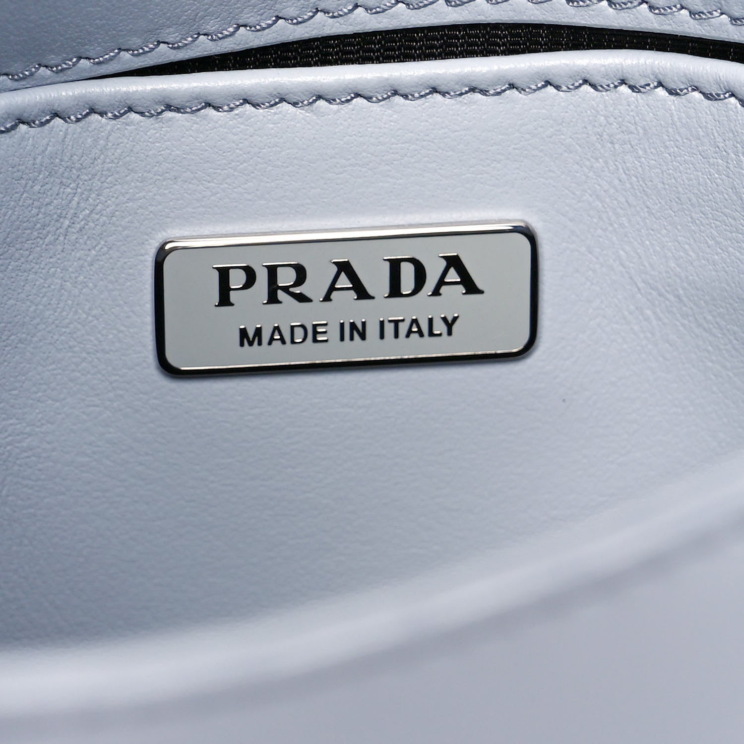 Prada Spazzolato Cleo Flap Adjustable Strap Shoulder Bag Fiordaliso 5 of 9