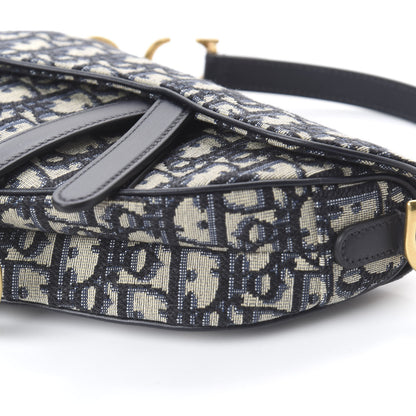 Christian Dior Oblique Mini Saddle Bag Blue 7 of 7