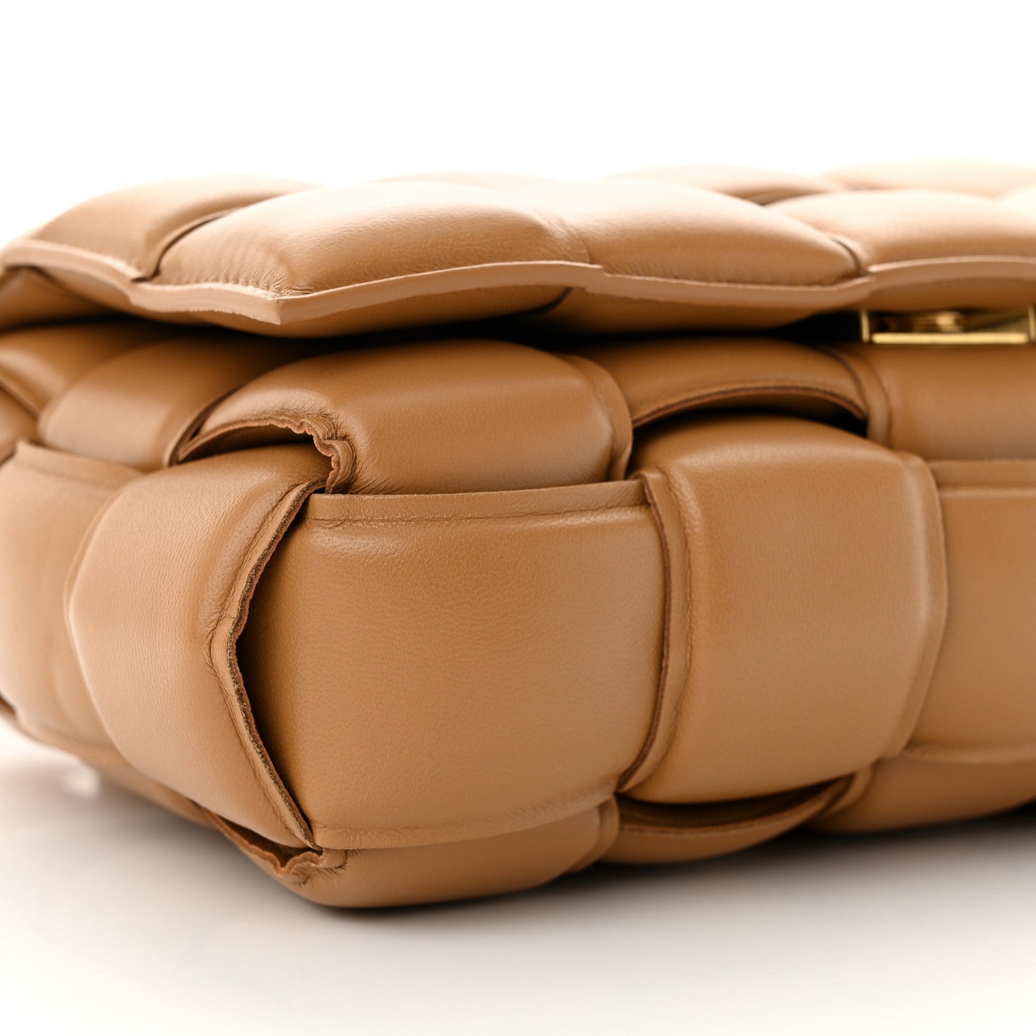 Bottega Veneta Nappa Maxi Intreccio Padded Cassette Crossbody Bag Caramel 8 of 10