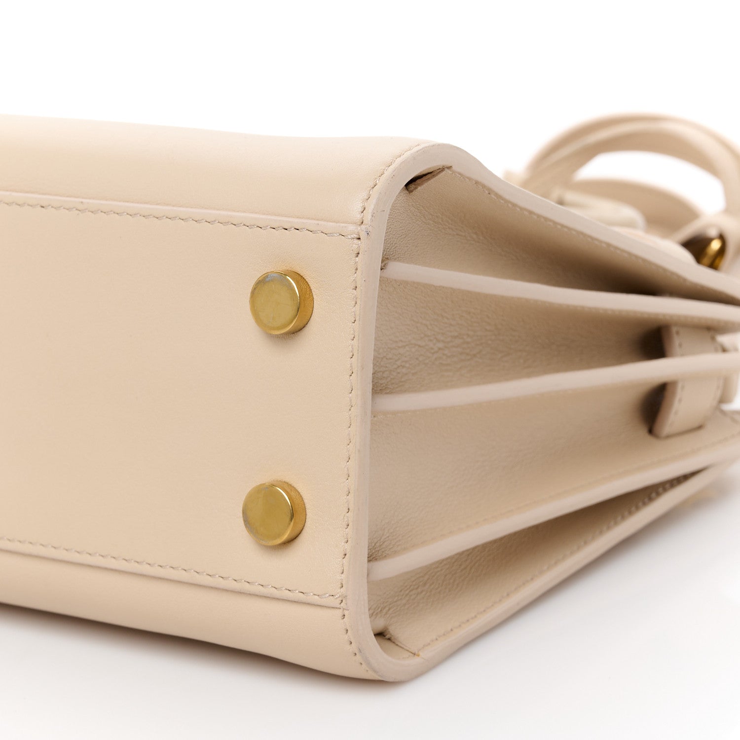 Saint Laurent Smooth Calfskin Nano Sac De Jour Dark Beige 10 of 10