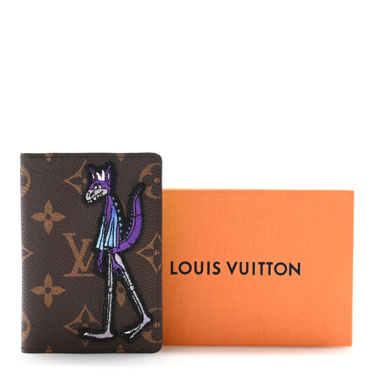 Louis Vuitton Monogram Embroidered Cartoon LV Friends Pocket Organizer 8 of 8