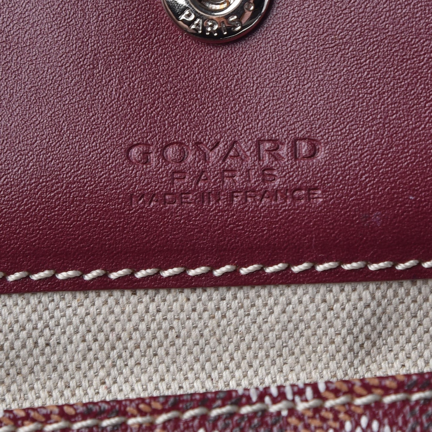 Goyardine Saint Louis GM Burgundy