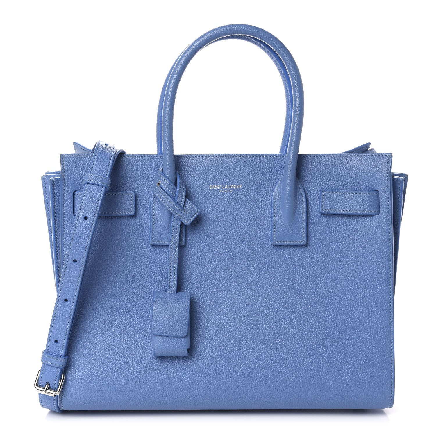 Saint Laurent Grained Calfskin Baby Sac De Jour Blue Clair 1 of 12