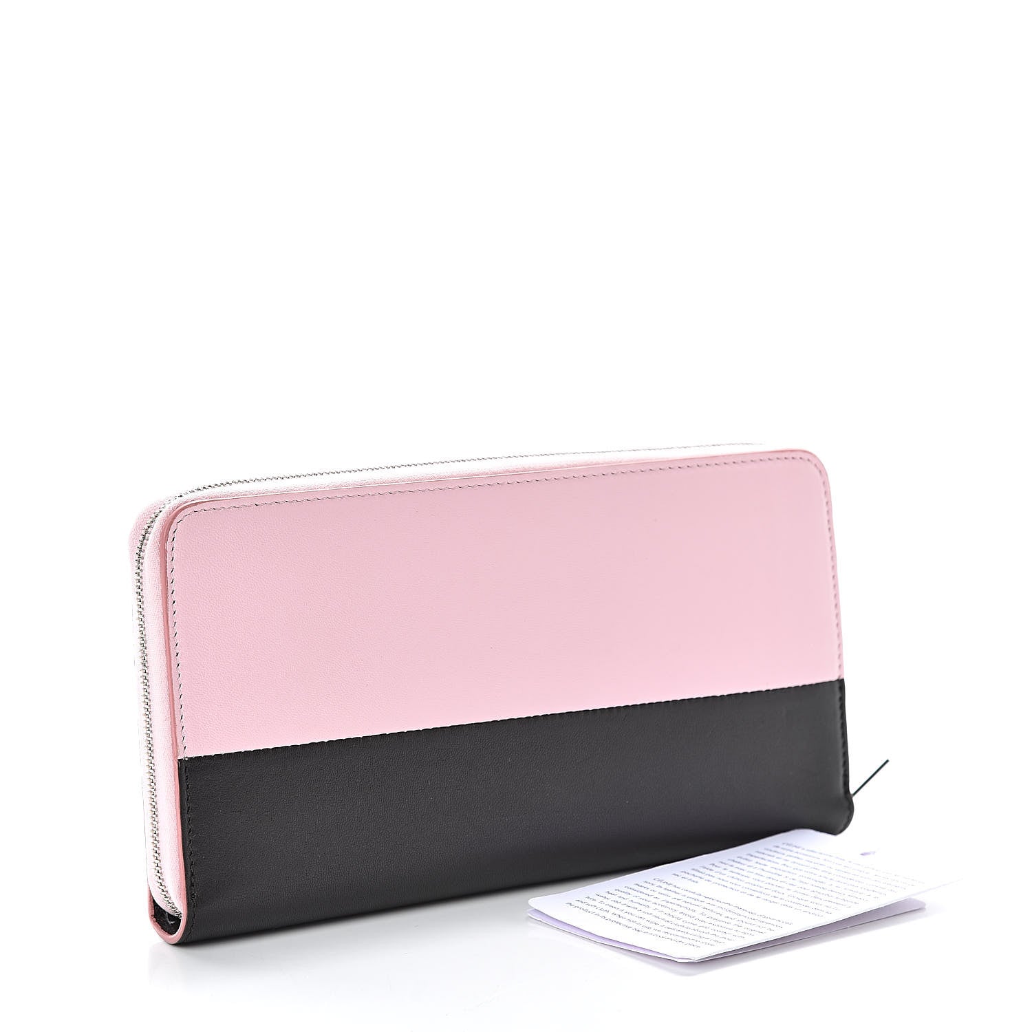 Celine Lambskin Large Zip Around Multifunction Wallet Antique Rose Black 3 of 8