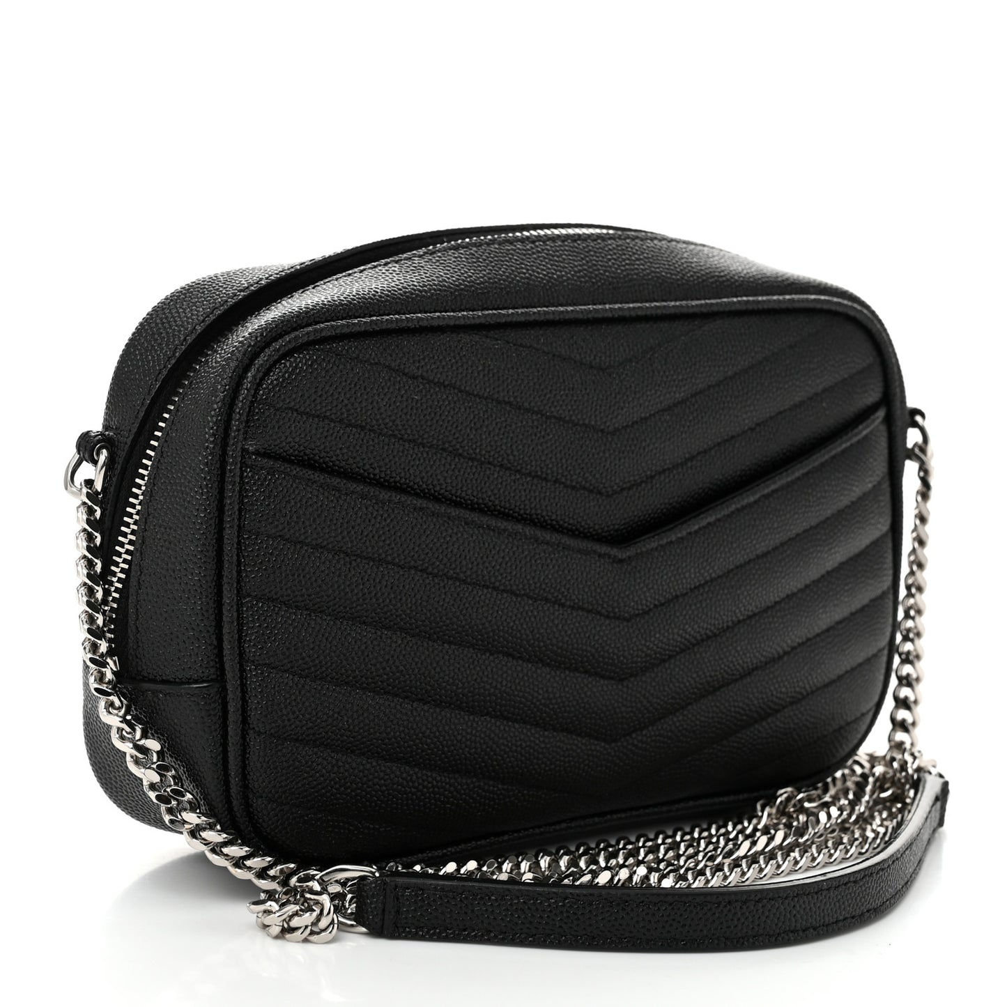 Grain De Poudre Matelasse Monogram Mini Lou Camera Bag Black