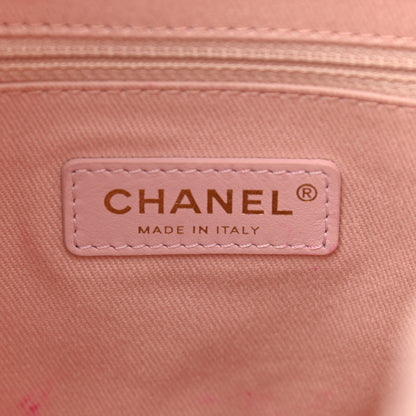Chanel Canvas Large Deauville Backpack Pink 6 of 11