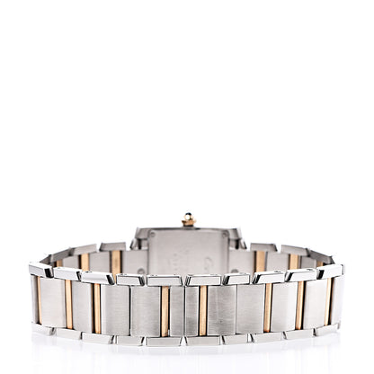 Cartier Stainless Steel 18K Yellow Gold 25mm Tank Francaise Quartz Watch 4 of 8