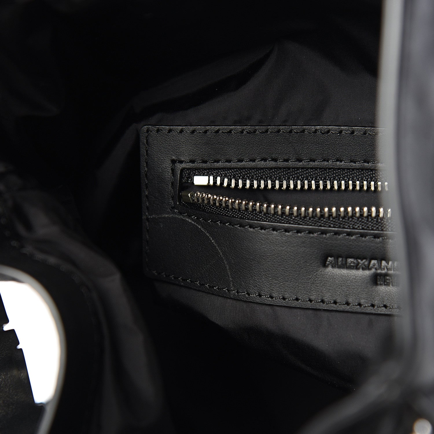 Alexander Wang Lambskin Attica Chain Dry Sack Bucket Bag Black 6 of 9