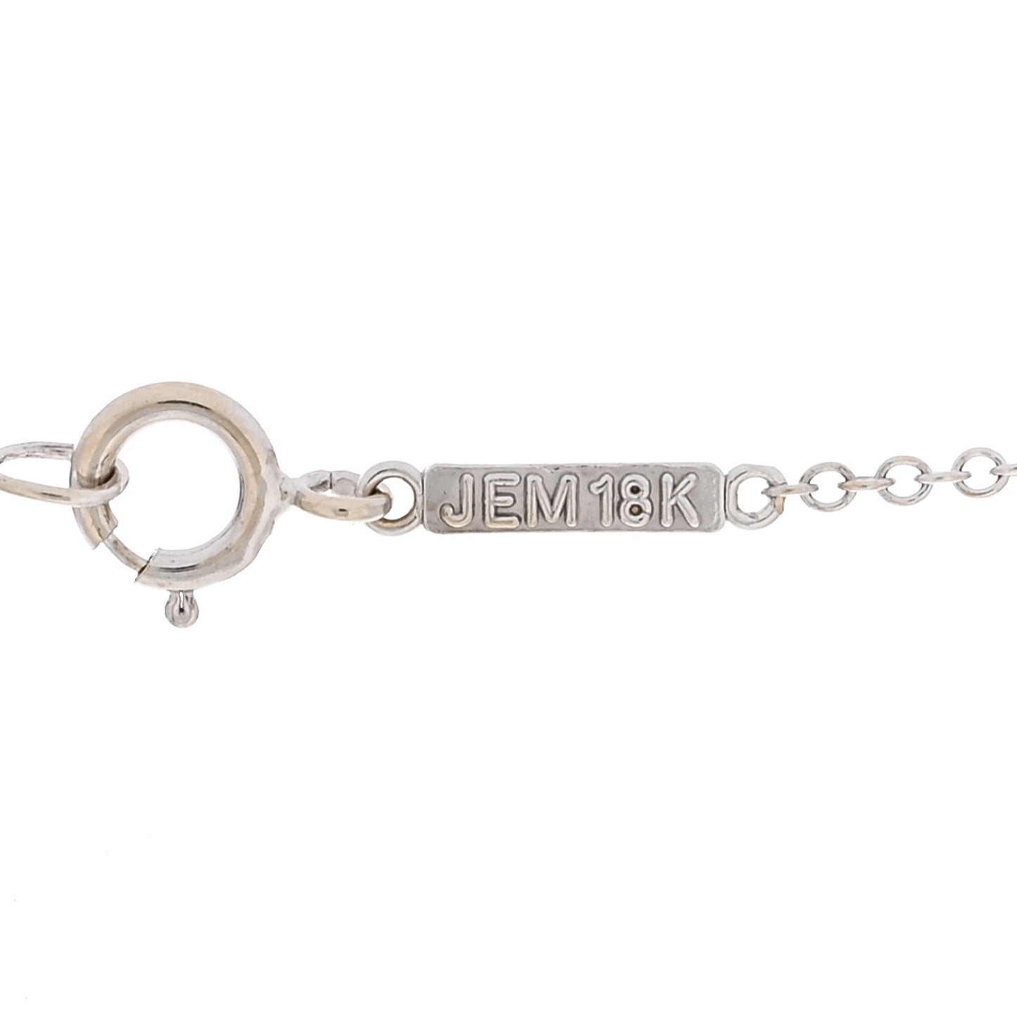 18K White Gold Mommy Necklace
