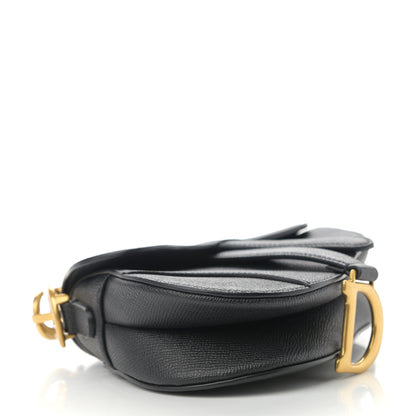 Christian Dior Grained Calfskin Mini Saddle Bag Black 4 of 9
