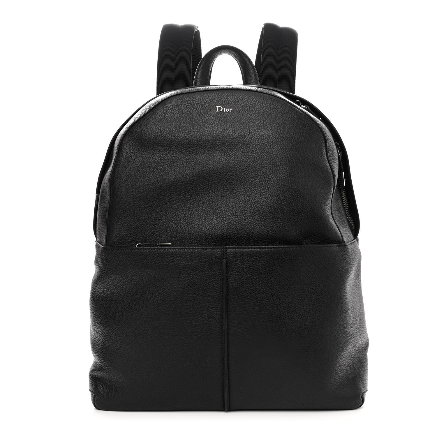 Christian Dior Calfskin Nylon Backpack Black 1 of 9