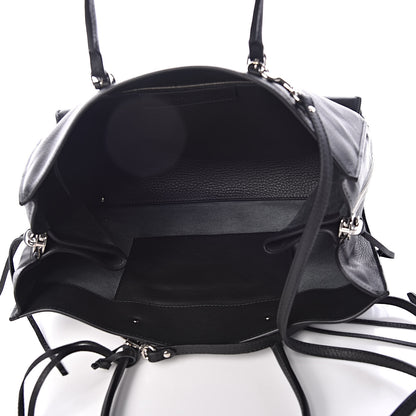 Balenciaga Veau Papier B4 Zip Around Tote Black 5 of 9