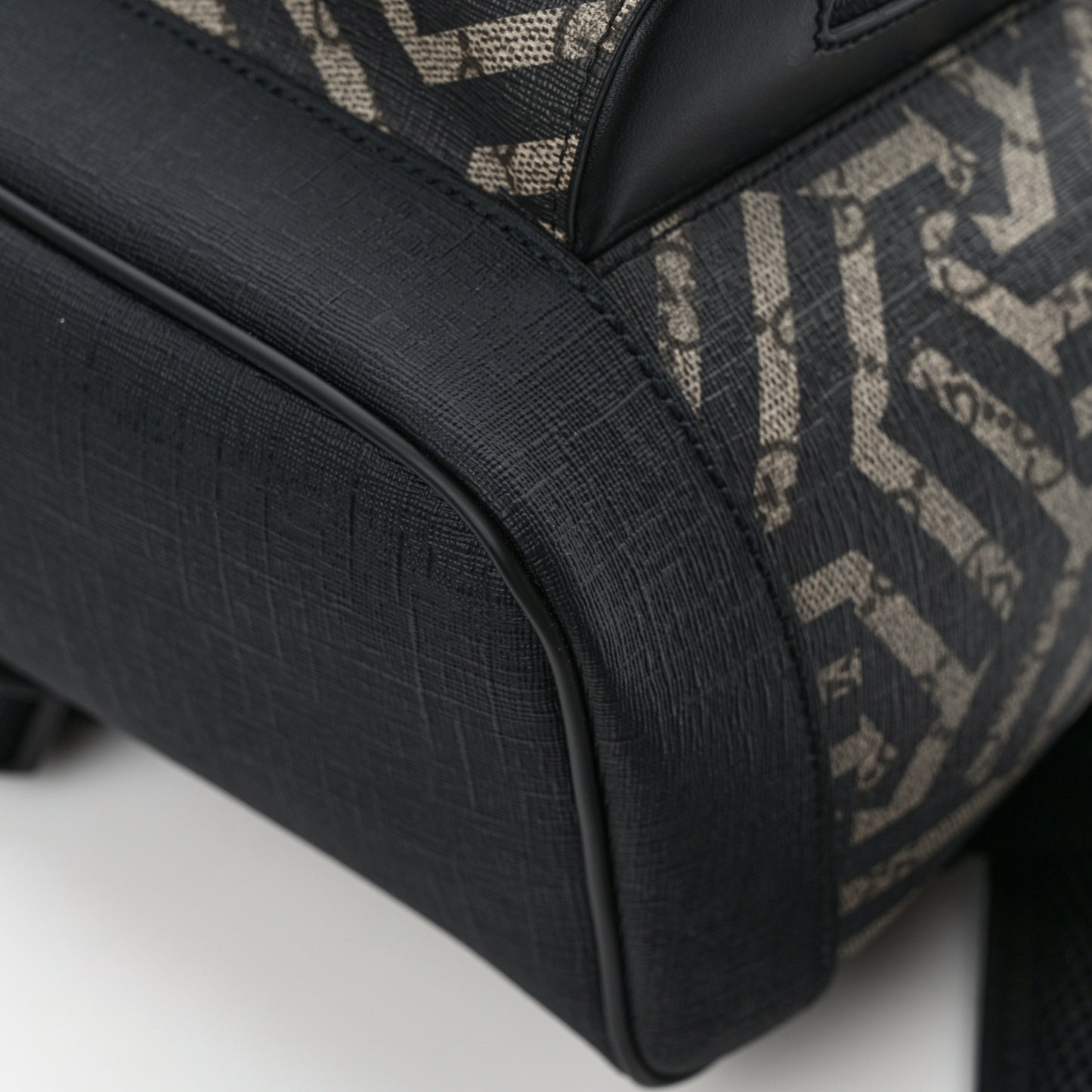 GG Supreme Monogram Caleido Medium Day Backpack Black