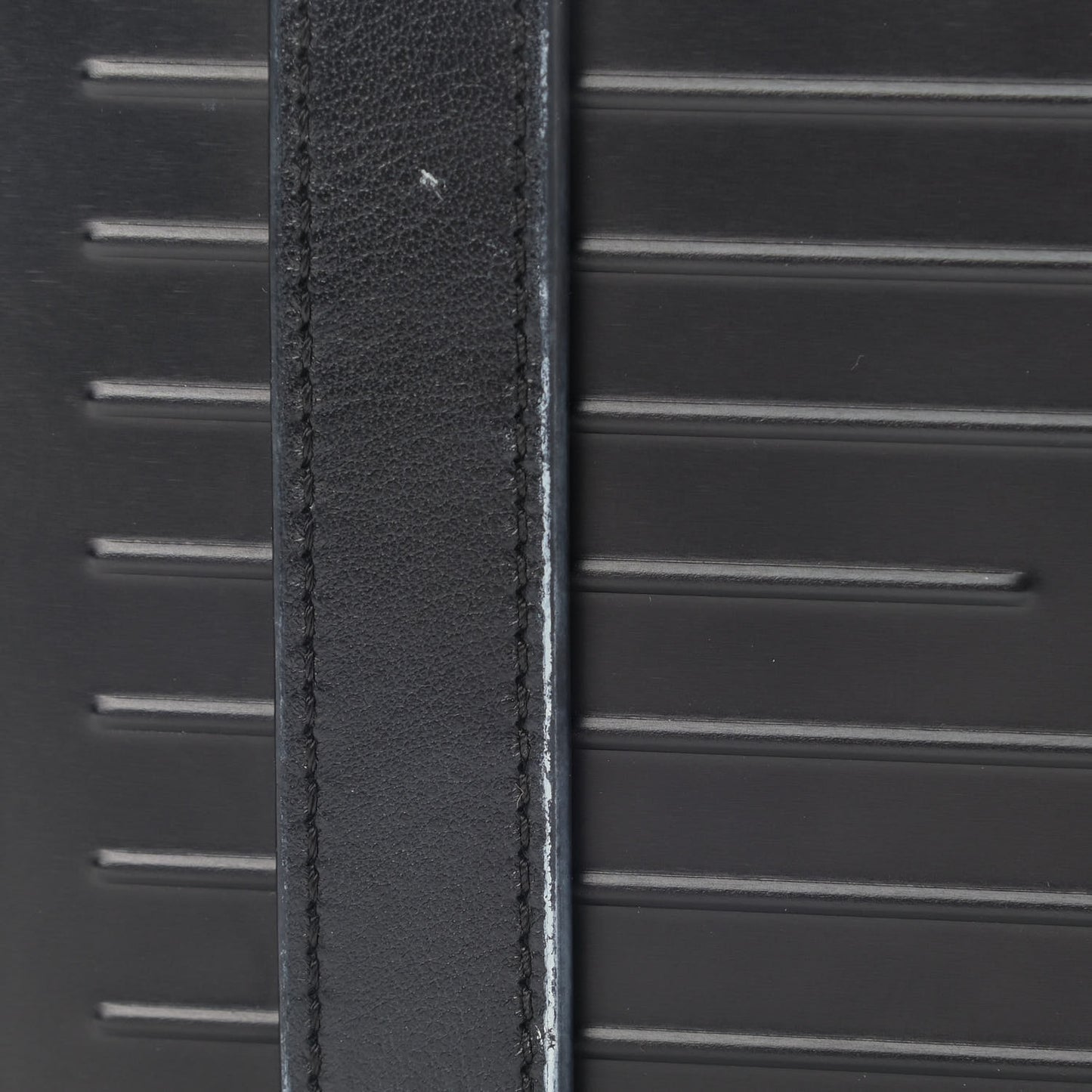 X RIMOWA Aluminum Personal Clutch On Strap Black