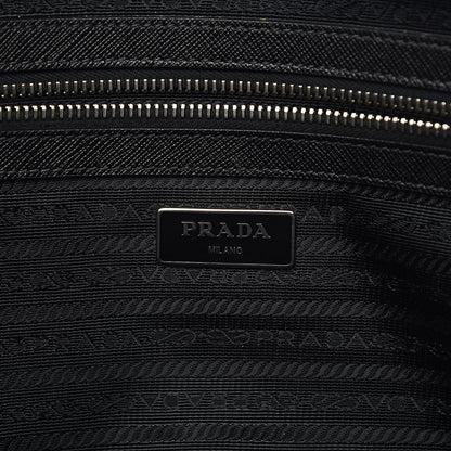 Prada Saffiano Travel Briefcase Black 8 of 19