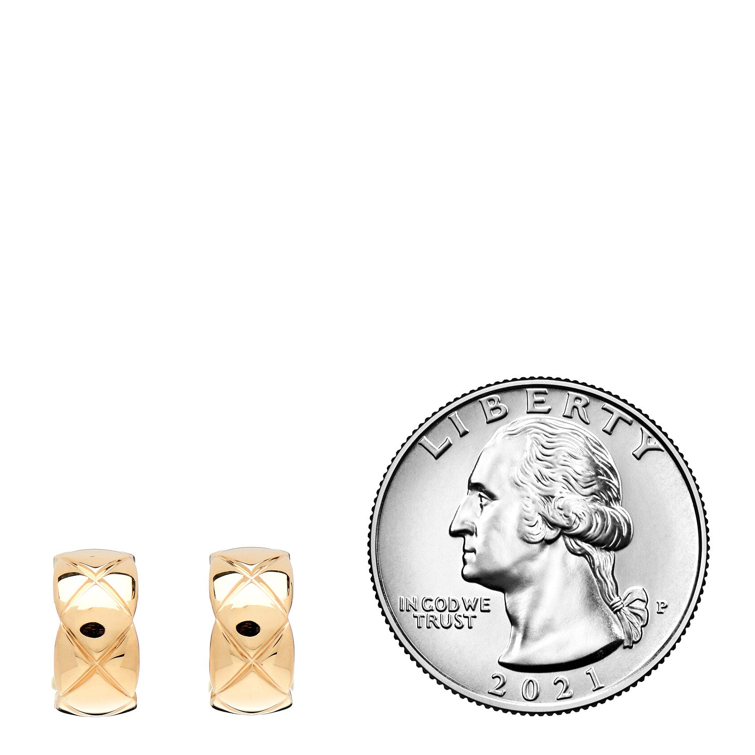 Chanel 18K Yellow Gold Coco Crush Earrings 2 of 5