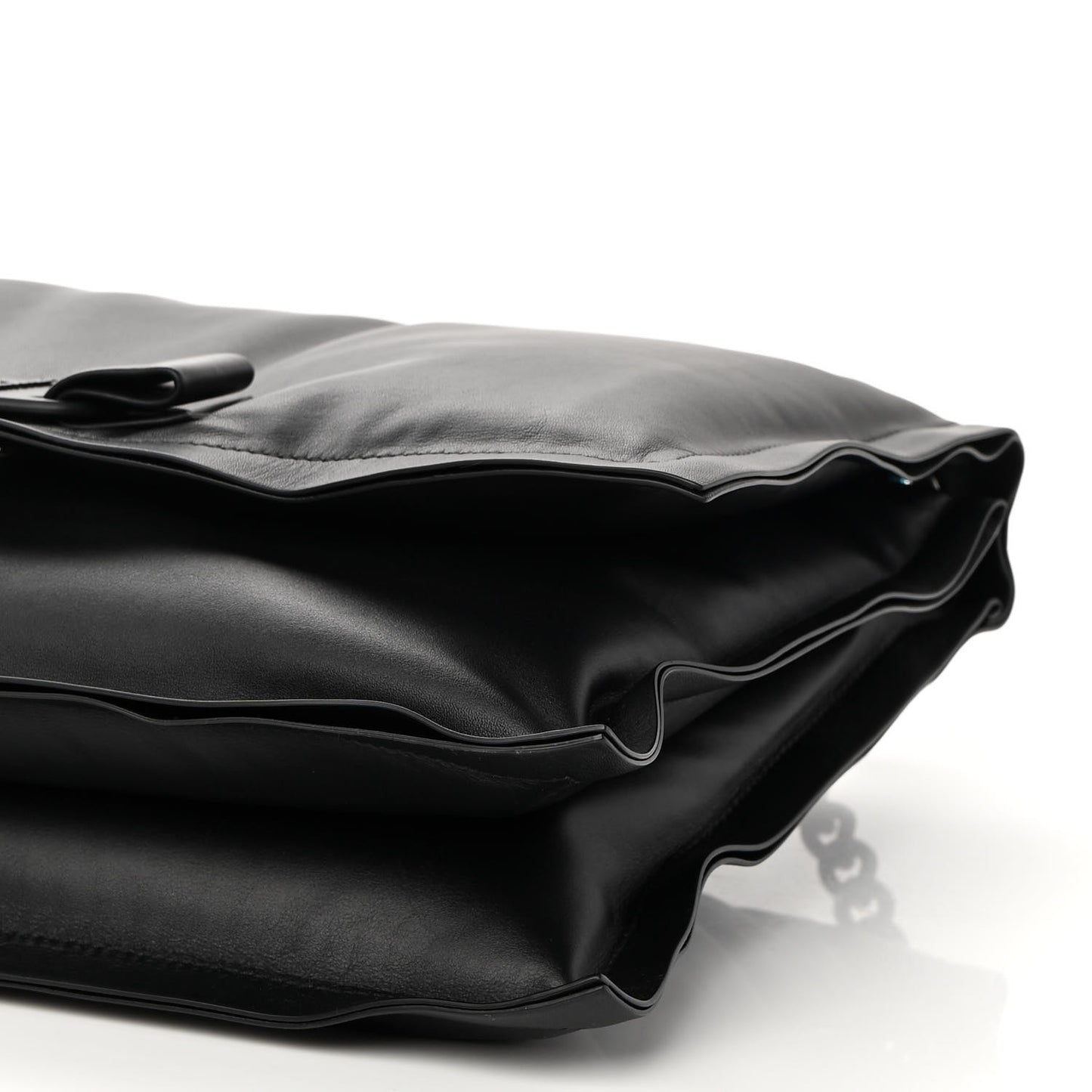 Calfskin Small Viva Bow Shoulder Bag Black