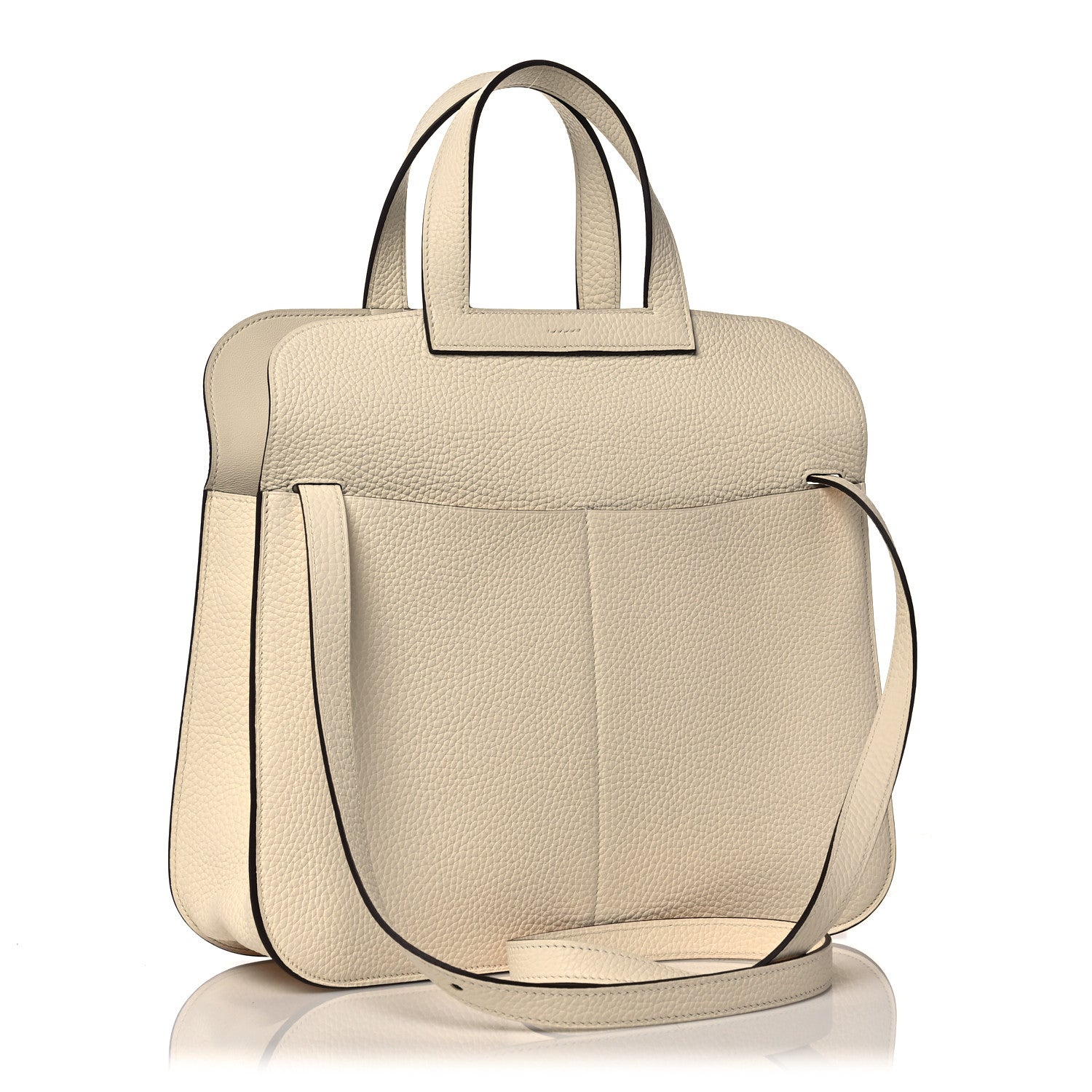 Hermes Taurillon Clemence Halzan 31 GM Nata 3 of 23