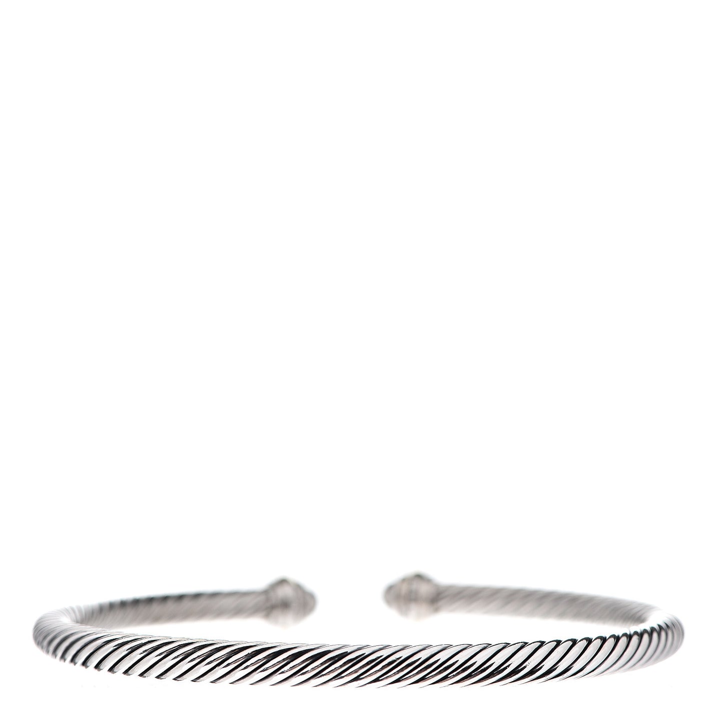 Sterling Silver 18K Yellow Gold 4mm Cable Classics Bracelet