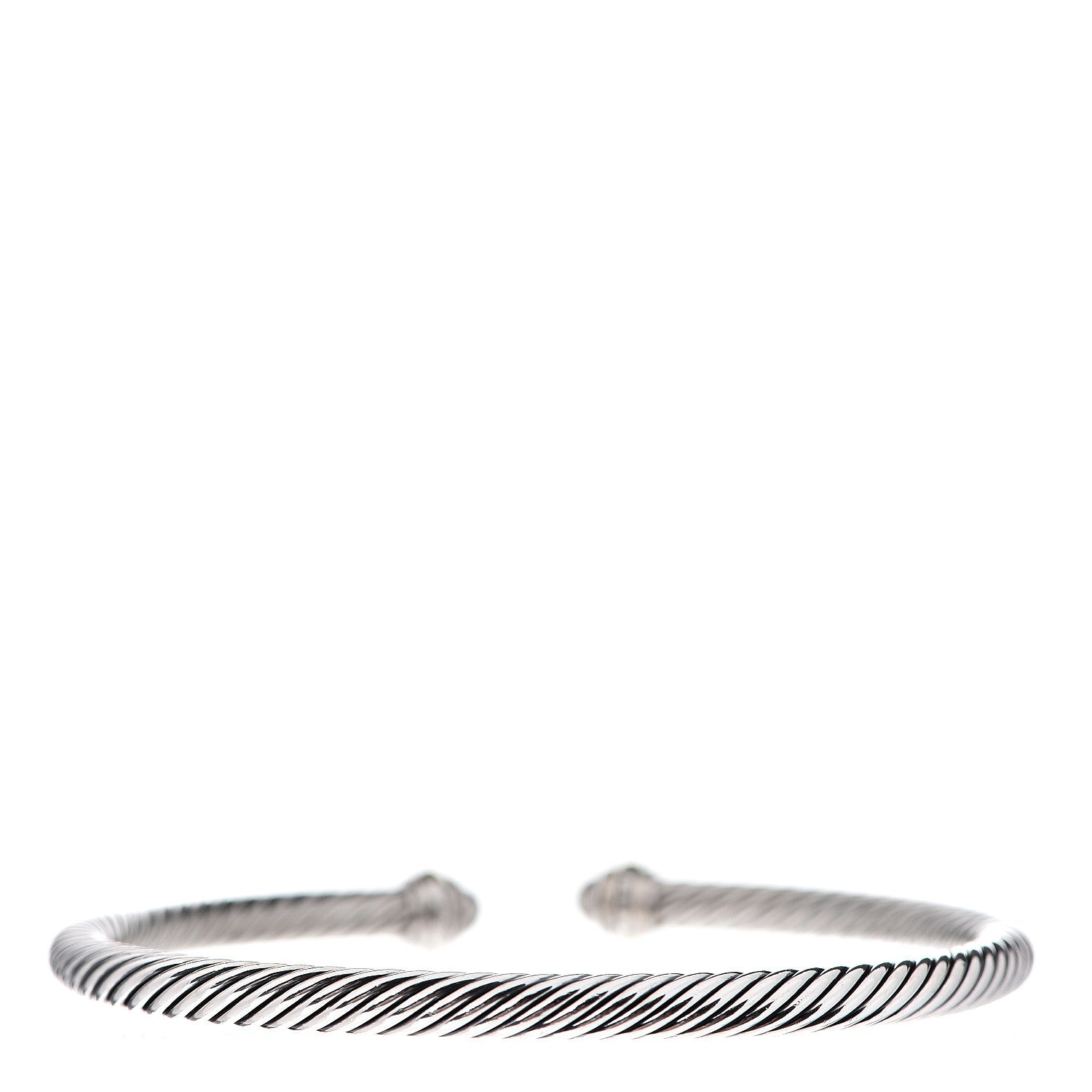 David Yurman Sterling Silver 18K Yellow Gold 4mm Cable Classics Bracelet 2 of 4