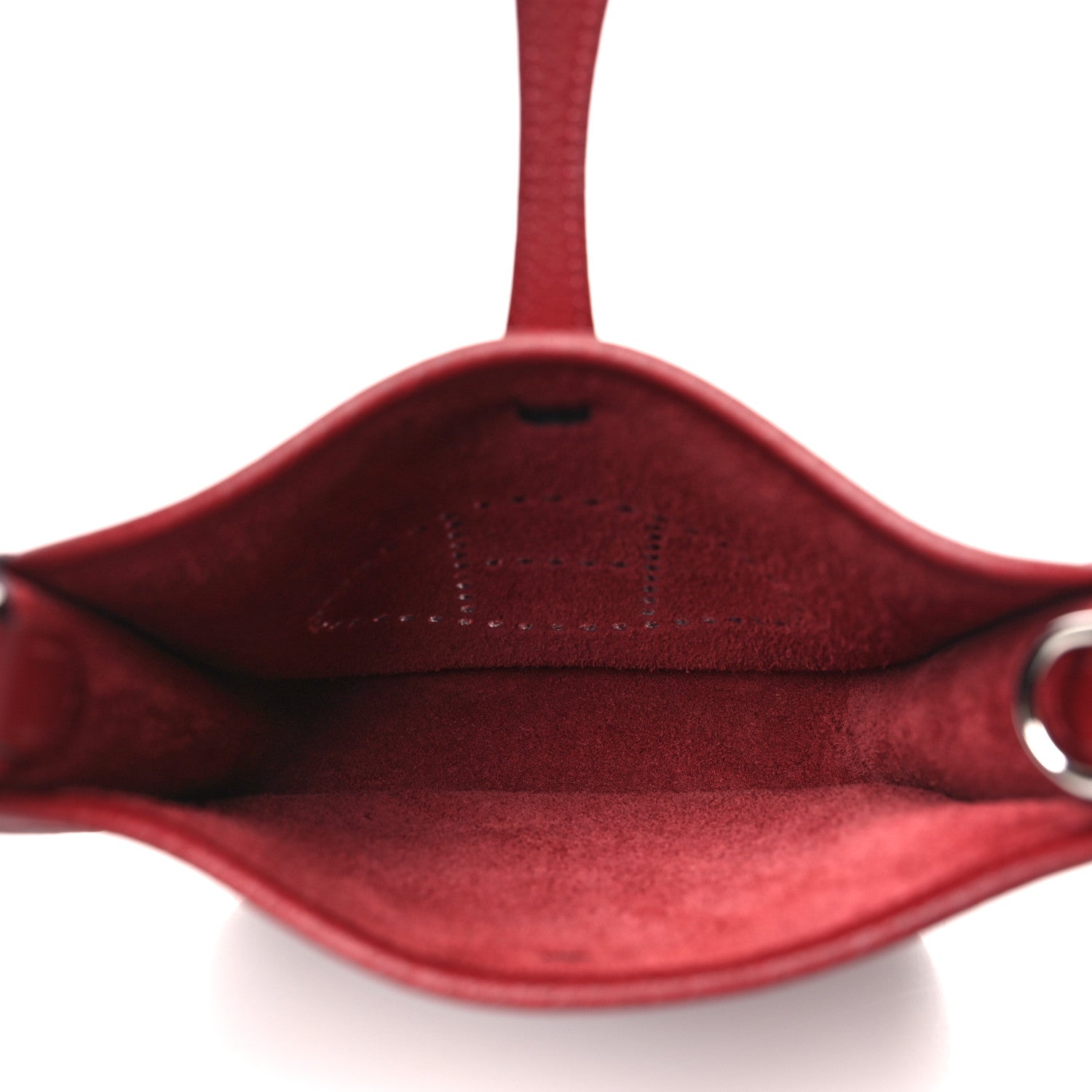 Hermes Taurillon Clemence Evelyne TPM Rouge H 5 of 11