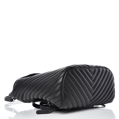 Chanel Calfskin Chevron Quilted Large Urban Spirit Backpack Black 4 of 10
