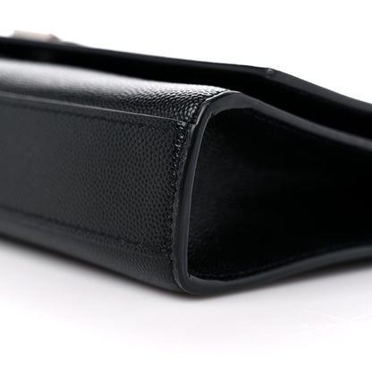 Saint Laurent Grain De Poudre Medium Classic Monogram Kate Satchel Black 9 of 13