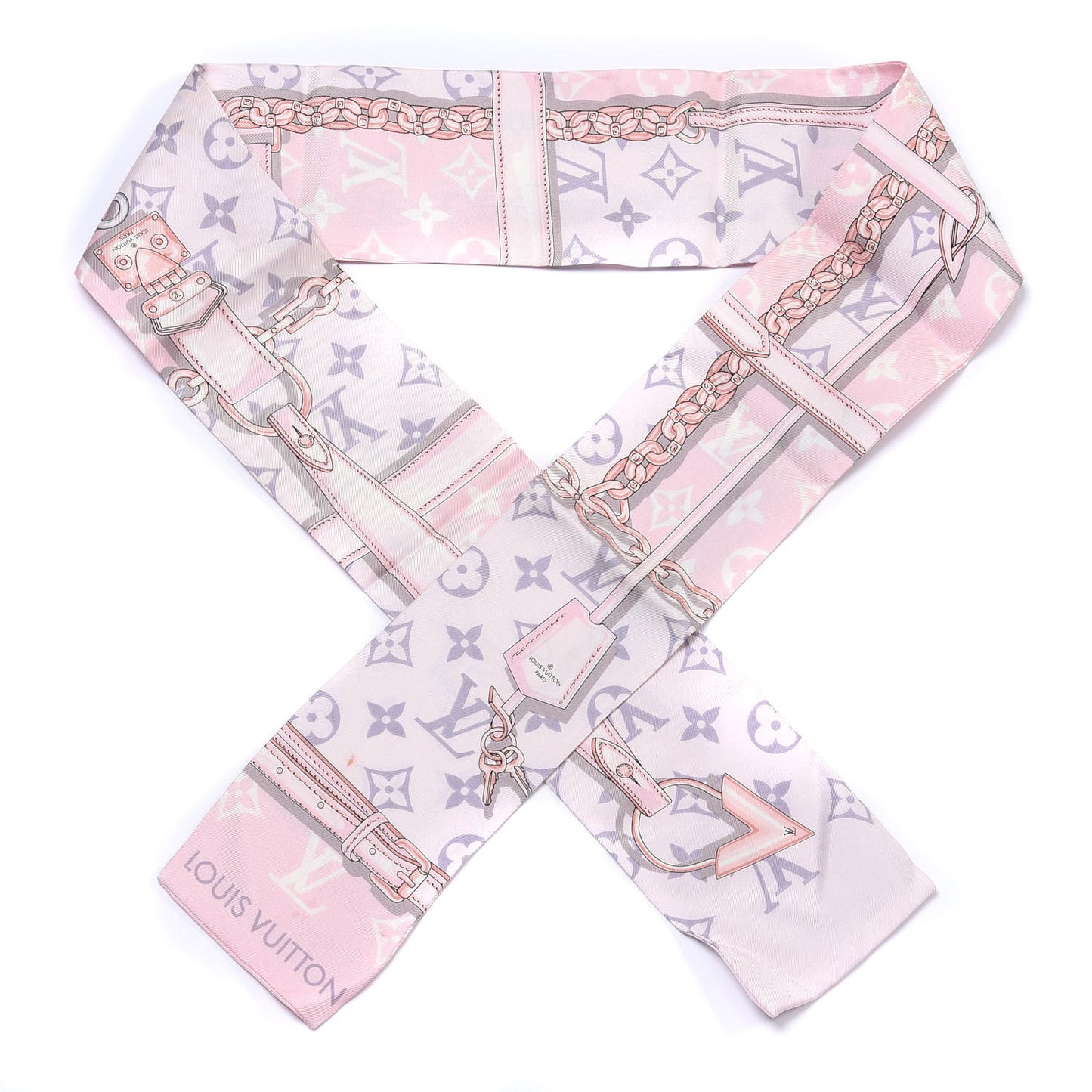 Silk Monogram Confidential Bandeau Light Pink