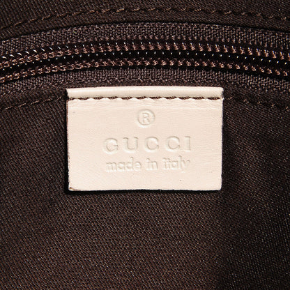 Gucci Monogram Calfskin Perforated Medium Flat Messenger Bag Off White 6 of 7