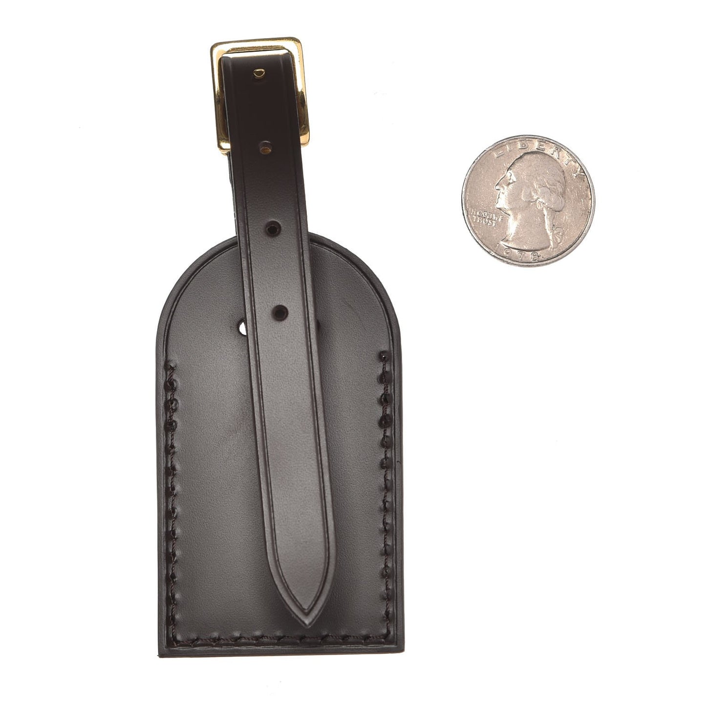 Calfskin Luggage Tag Ebene