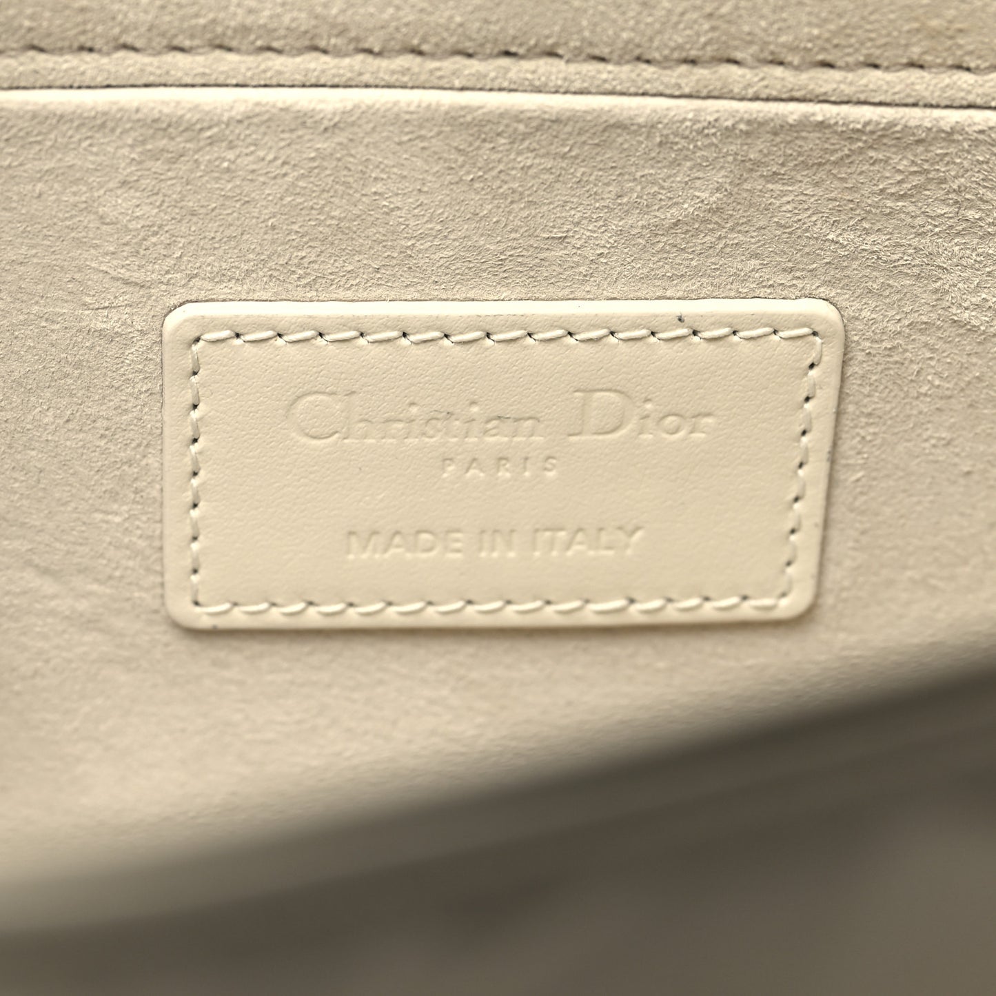 Calfskin Cannage Diamond Medium Lady D-Joy Latte