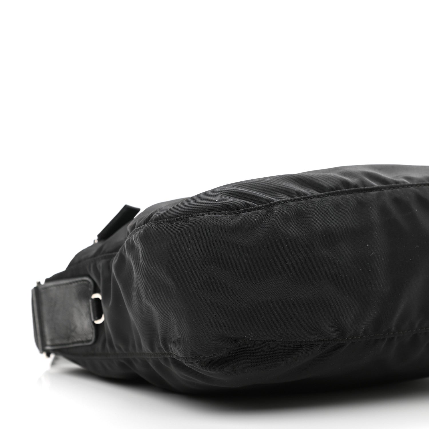Prada Nylon Vela Flat Messenger Bag Black 10 of 11
