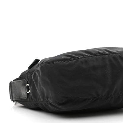 Prada Nylon Vela Flat Messenger Bag Black 10 of 11