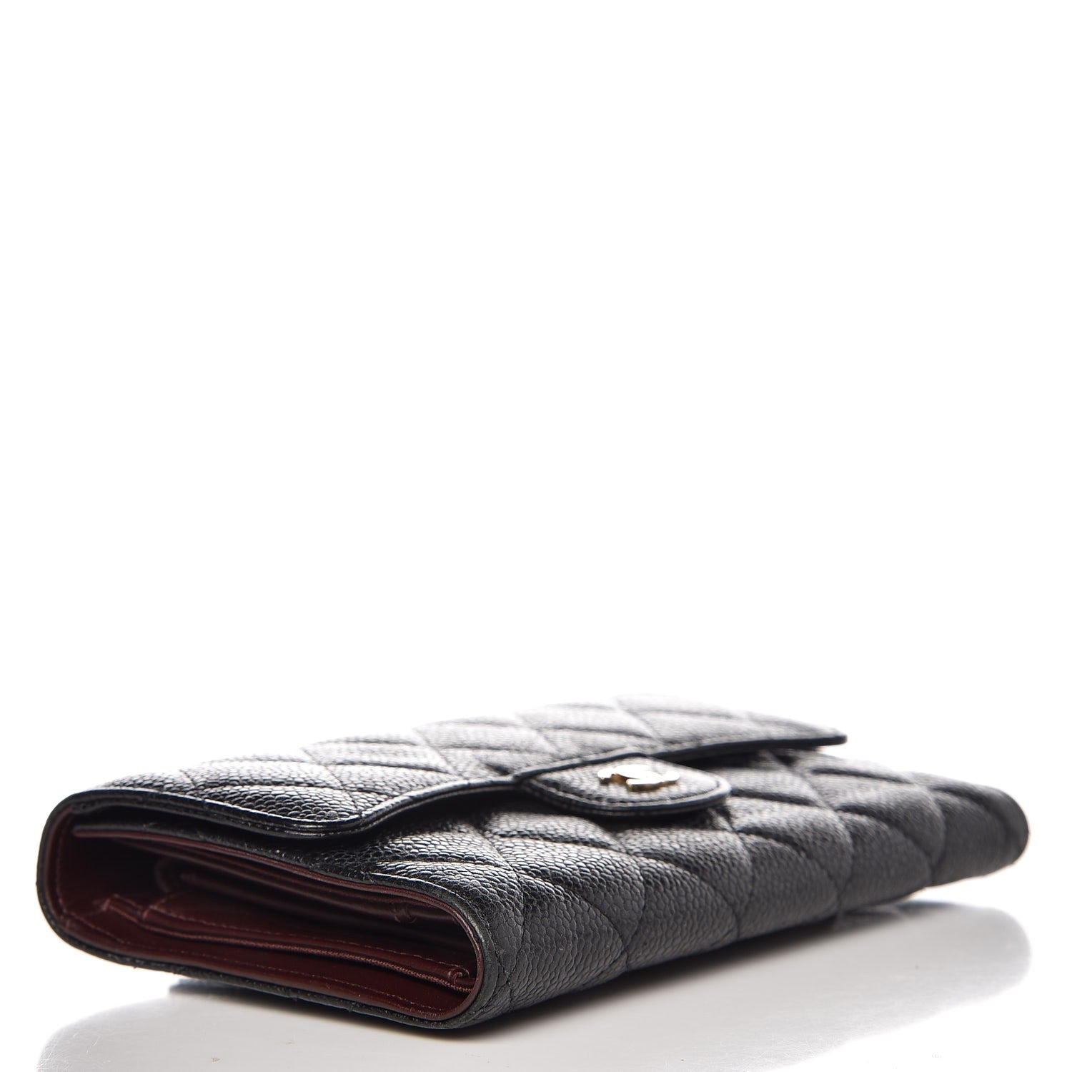 Chanel Caviar Quilted Large Flap Wallet Black 4 of 9
