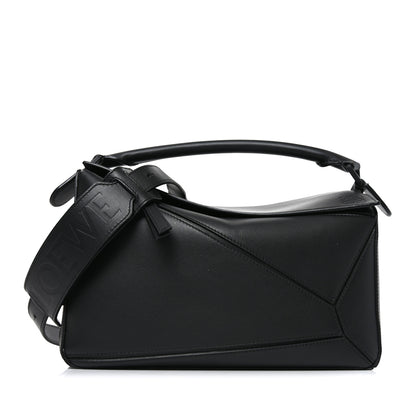 Loewe Calfskin Medium Puzzle Bag Black 1 of 9