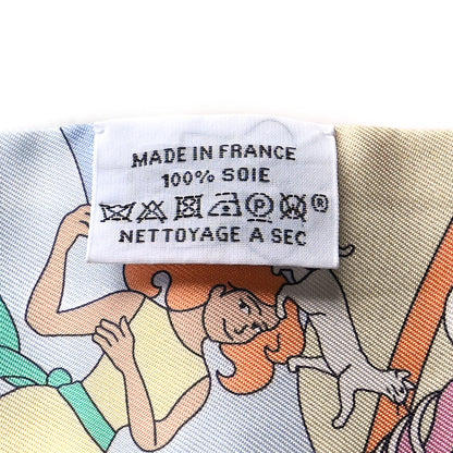 Hermes Silk Carres Volants Twilly Jaune Soufre Ciel Vert Jade 4 of 5
