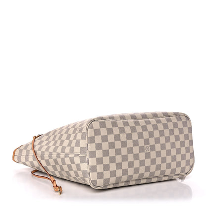 Louis Vuitton Damier Azur Neo Neverfull MM Rose Ballerine 4 of 17