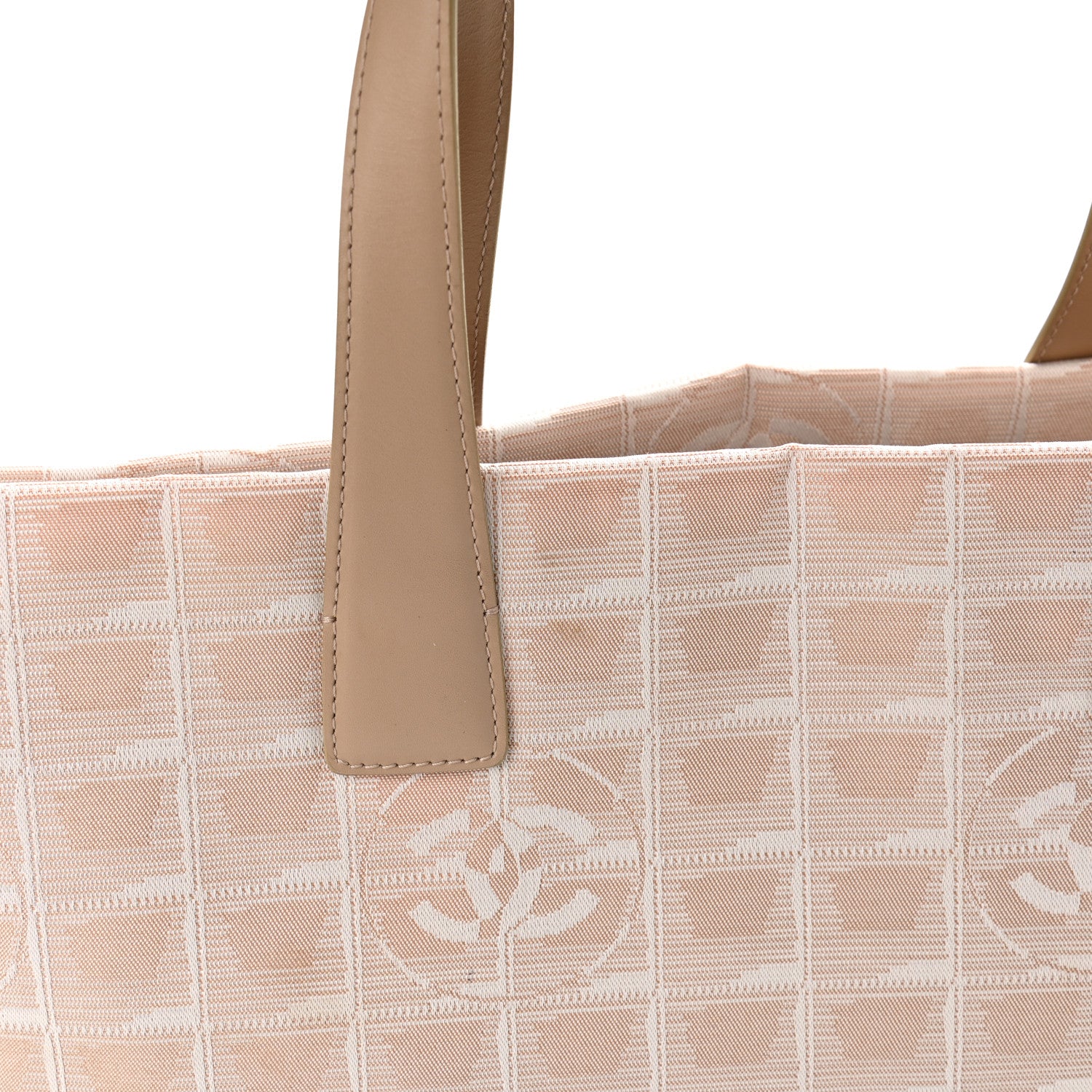 Chanel Nylon Medium Travel Tote Beige 17 of 17