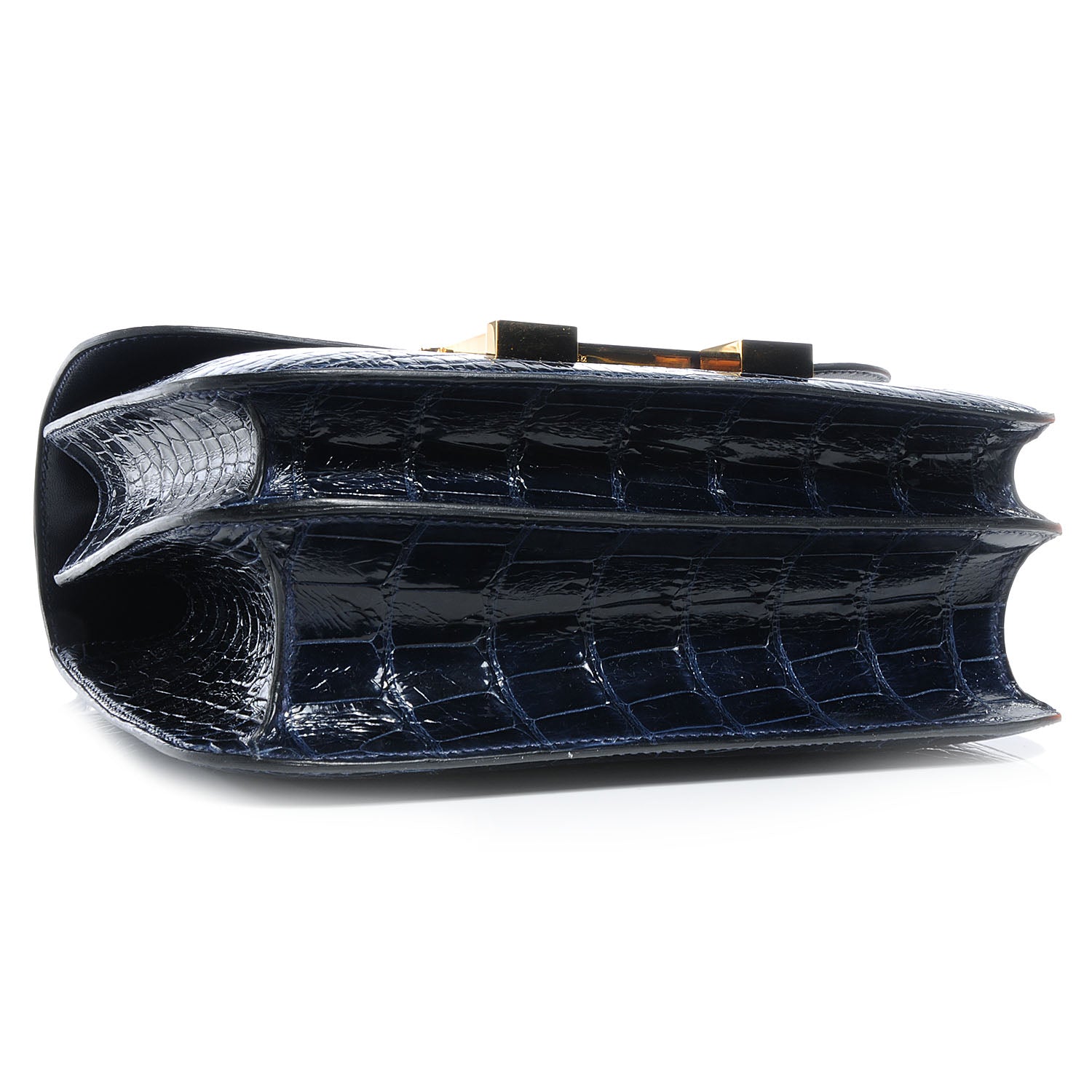 Hermes Shiny Alligator Constance 23 cm Bleu Abysse 4 of 9