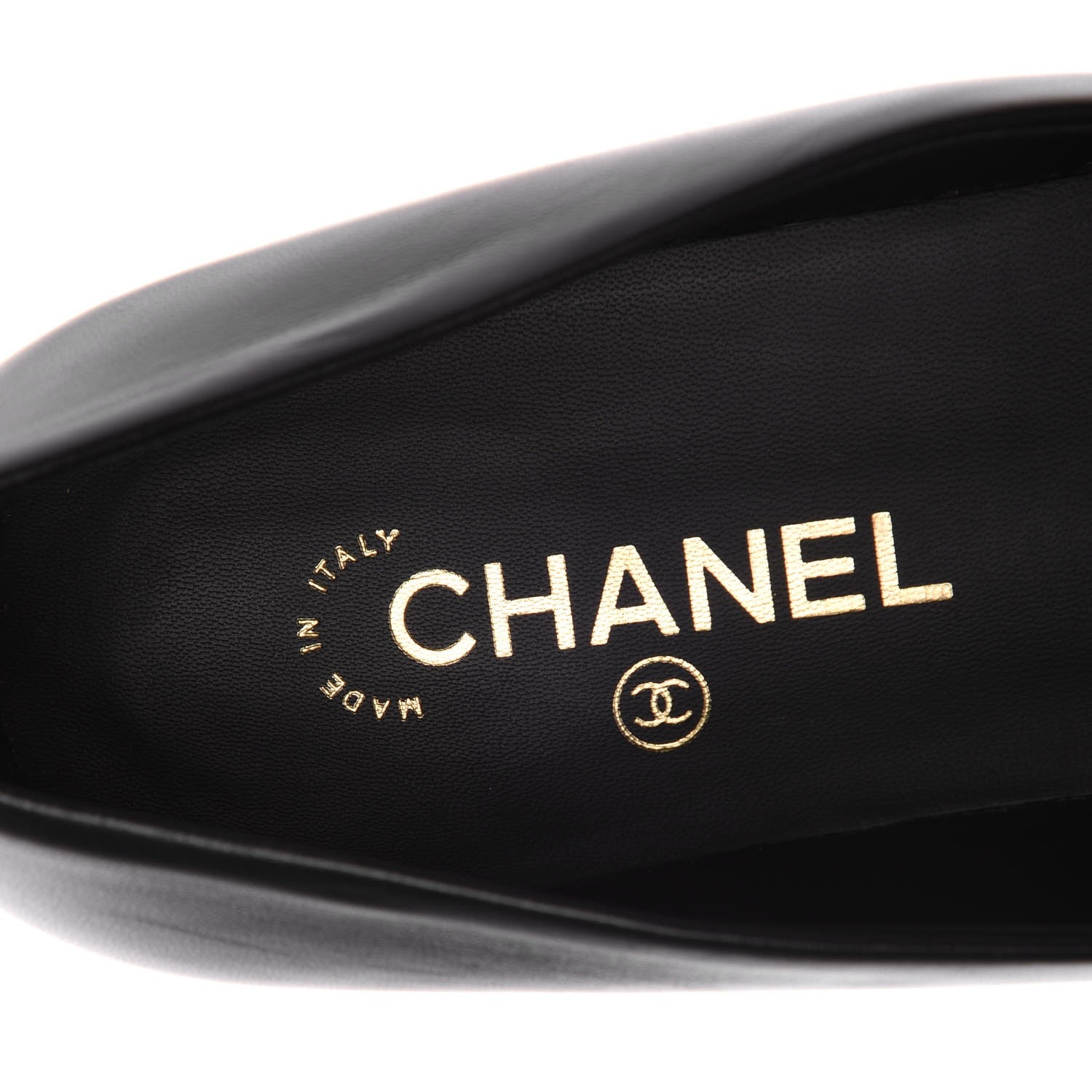 Chanel Lambskin Patent Cap Toe Camellia Ballerina Flats 42 Black 7 of 9