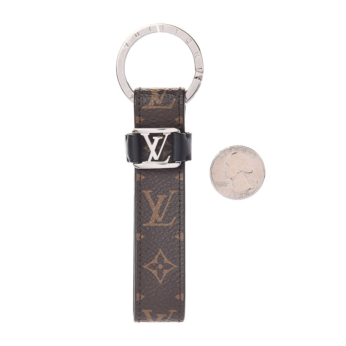 Monogram LV Dragonne Bag Charm Key Holder