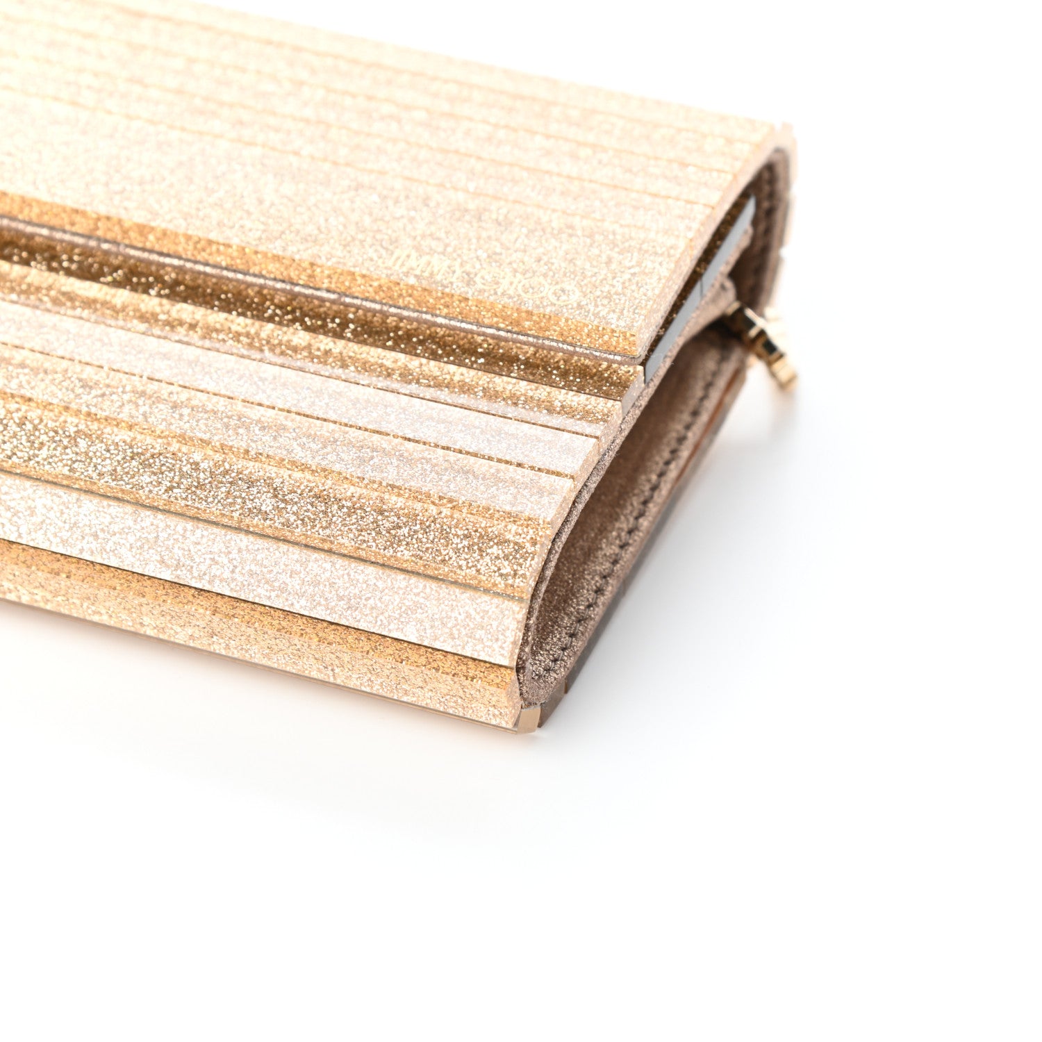 Jimmy Choo Acrylic Glitter Sweetie Clutch Gold 9 of 9