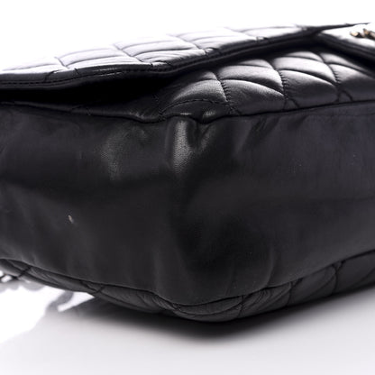 Chanel Lambskin Quilted Maxi Coco Rain Flap Black 7 of 11