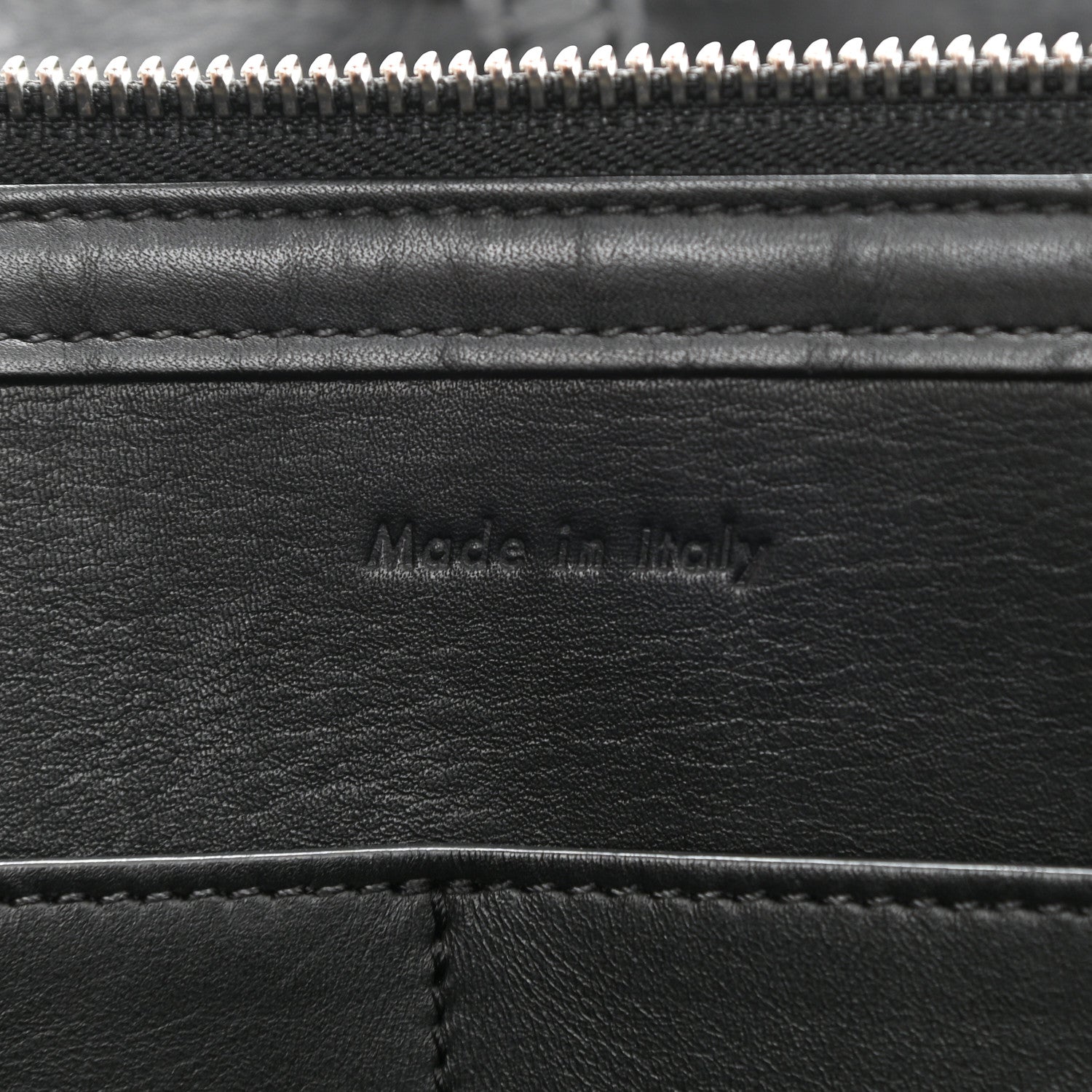 Celine Baby Grained Calfskin Medium Tri-Fold Bag Black 7 of 18