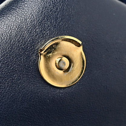 Saint Laurent Velvet Y Quilted Monogram Toy Loulou Crossbody Bag Navy 23 of 31
